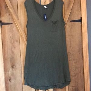 Tee material tank top dress
